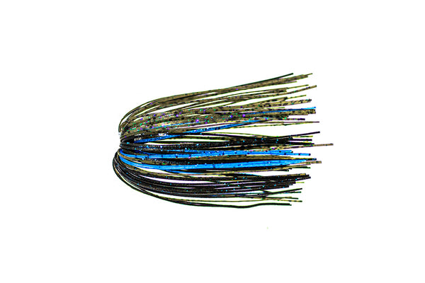 bass lure skirts Rivruns Silicone Jig Fishing Replacement for Spinnerbaits Buzzbaits Fishing Jigs (10PC 8890 Banded Silicone Skirt with Tail) : Sports & Outdoors free rigging Black Green Trolling Lure Replacement