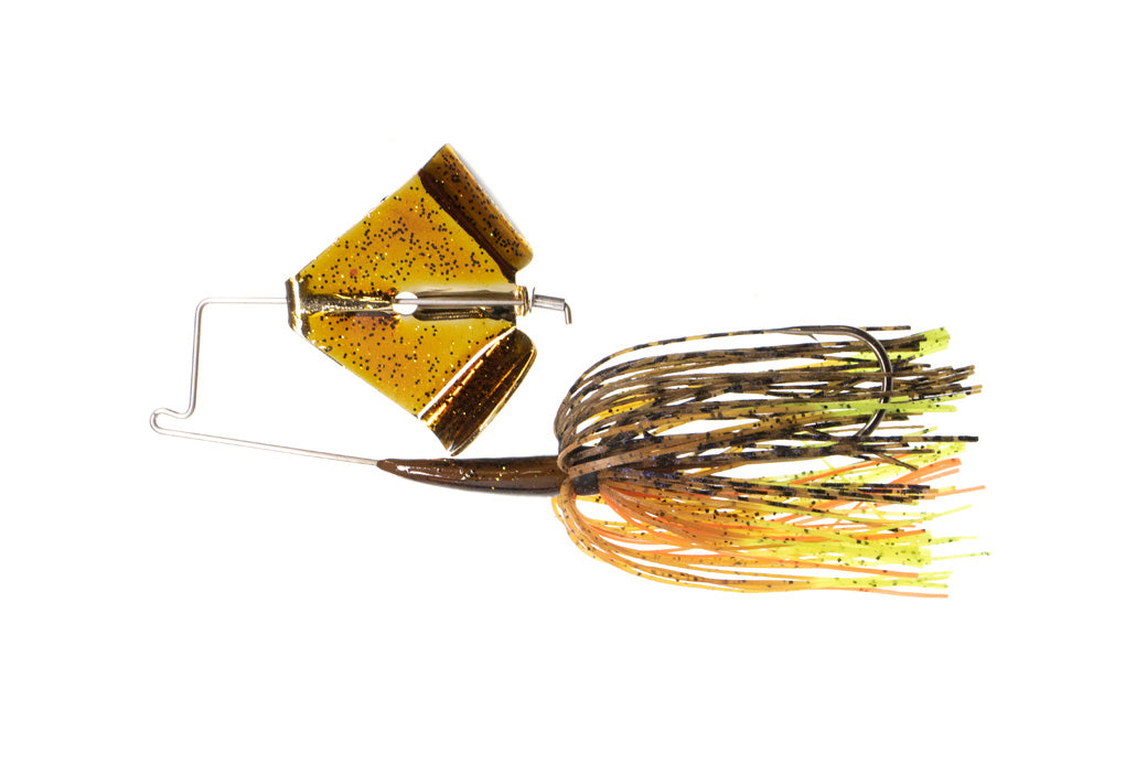 buzz loux fishing lures Booyah Bait 1/4oz White/Chartreuse Shad Original rubber skirt. ATTIC STRAIGHT BUZZ MINNOW II