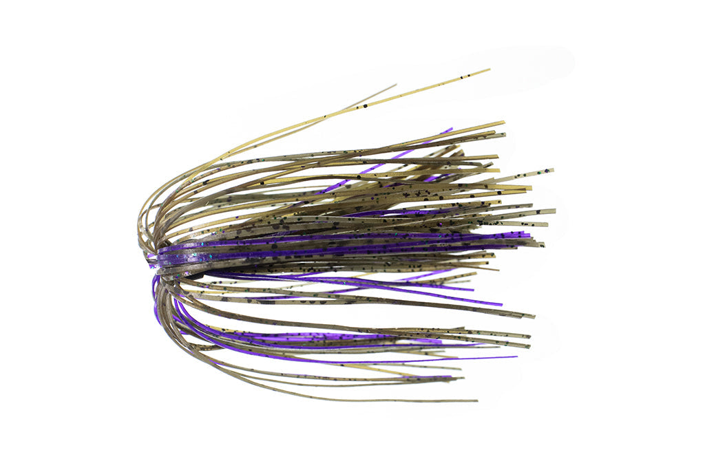 D&J Lures Handmade Silicone Spinnerbait Skirts – 5 Pack, Purple, For Bass Fishing